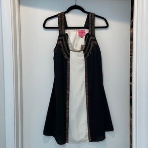 NWT black and white beaded dress/tunic